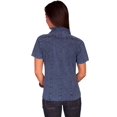 thumbnail image 2 of Scully PSL-121-DBL-S Western Shirt Womens Short Sleeve Embroidered Button, Dark Blue - Small, 2 of 2