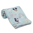 thumbnail image 4 of Lambs & Ivy Disney Baby Classic Mickey Mouse Blue/White Soft Fleece Baby Blanket, 4 of 5