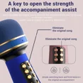 thumbnail image 6 of Professional Wireless Bluetooth Karaoke Microphone Portable Music Sing Mic Voice Changing Audio Speaker Player Accessory, 6 of 10