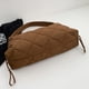 thumbnail image 5 of Bolso de mochila para mujer, bolso de celosía acolchado elegante, bolso de mano con cordón Retro, 5 of 9