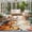 Beige, variant on 2x3 Ft Entryway Area Rug, Thanksgiving Fall Kitchen Rug Runner Washable Floor Mat, Pumpkins Harvest Football Flowers Non Slip Indoor Door Mat Throw Carpet for Bathroom Living Room Bedroom