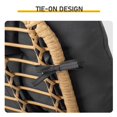 thumbnail image 6 of IVV Weather Resistant 2-Seater PE Rattan Loveseat, Metal Frame Lounge Seating with Gray Thick Cushion & Side Pockets, Easy Assembly Patio Furniture, 54.72"L x 37.4"W x 37.8"H, 6 of 10