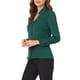 thumbnail image 4 of CAMISA DE BOTONES DE MANGA LARGA EN V ELEGANTE PARA MUJERES CHIC XL VERDE, 4 of 7