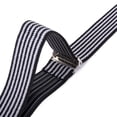 thumbnail image 5 of LELINTA Men's Suspenders Y-Back Clip Suspenders Adjustable Elastic Shoulder Strap - 1'' Wide, Black/ White/ Grey/ Rose Red, 5 of 5