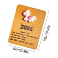 thumbnail image 3 of 2026 Horse Year Resin Pocket Card,Festival Employee Appreciation Encouragement Gift With Handwritten Space and Compact Durable Design,Ideal Message and Keepsake Card for Office Friends Family-Pink, 3 of 6