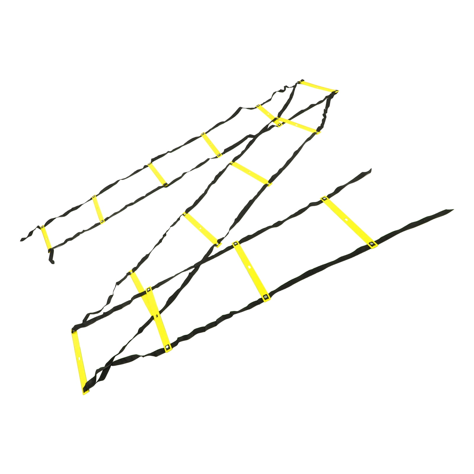 YAHHU 7M 14 Rung Agility Speed Ladder Stairs Yellow Fitness Soccer Football Speed Ladder Equipment for Outdoor and Indoor Athletic Training (18.5 inches / 47 cm)