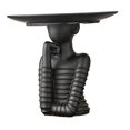 thumbnail image 3 of Estatua de mujer con bandeja de almacenamiento, manualidades creativas, regalo de cumpleaños, decoración moderna. Negro, 3 of 9