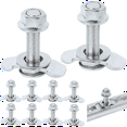 thumbnail image 7 of L Track Threaded Stud Fittings L-Track Threaded Double Stud Lug Fitting Tie Down, Used with L Track Rails, Silver, 7 of 7