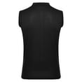 thumbnail image 2 of MSemis Men's Sleeveless T-Shirt Basic Turtleneck Slim Fit Undershirt Pullover Tops Black 4XL, 2 of 6