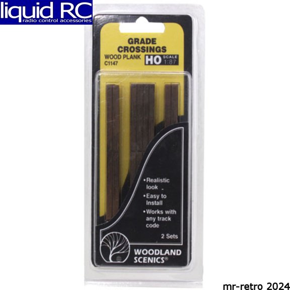 Woodland Scenics C1147 HO Grade Crossing Wood Plank