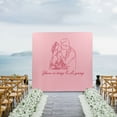 thumbnail image 6 of TOOL1SHOoo Wedding Pole Bracket with Pull Rod and Elastic Cloth Cover,Metal Stand Kit for Wedding/Ceremony/Party Decoration,6.56*6.56ft,White and Pink, 6 of 11