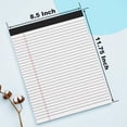 thumbnail image 2 of Maxxmarket  12 Pack of Legal Pads 8.5 x 11 Wide Ruled Writing Pads 8.5" x 11.75" Notepad 30 Sheets per White Legal Pad Clear Print Note Pads 8x11 Pads of Paper, 2 of 13