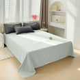 thumbnail image 4 of Hiroekza Polyester Flat Sheet, 1-Piece Full Size Bed Sheets, Solid Color Ease Friendly Washable Sheets Full Size, Bed Sheet for Full Mattress, Friendly Home Solid Color Easy Brushed Flat Sheet, 4 of 6