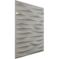 thumbnail image 2 of Ekena Millwork 19 5/8"W x 19 5/8"H Enterprise EnduraWall Decorative 3D Wall Panel, Textured Metallic Silver (Covers 2.67 Sq. Ft.), 2 of 6