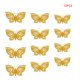 thumbnail image 1 of Worallymy Pegatinas de pared Calcomanías de pared en forma de insecto Pegatinas de cartón hueco para decoración del hogar LK03-Gold Worallymy JD735808642, 1 of 7