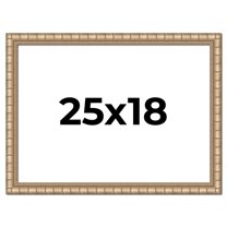 25x18 Frame Silver Real Wood Picture Frame Width 1.5 inches | Interior Frame Depth 0.5 inches |