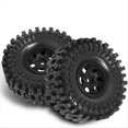 thumbnail image 1 of 4 Piezas Cubo de Rueda de Plástico Neumáticos de Goma para de 1,9 Pulgadas Neumáticos de Rueda para Coche Trepador de Control Remoto 1:10 Axial SCX10 TRX4,, 1 of 5
