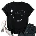 thumbnail image 6 of MOUSYA Magical Shirt for Women Believe in Magic Shirts Cute Graphic Printed Tee Family Vacation Short Sleeve Tee Tops, 6 of 13