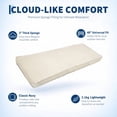 thumbnail image 3 of Garvee 54"x18" Outdoor Bench Cushion Water-Resistant Non-Slip with Ties for Porch Sofa Settee, Beige, 3 of 8