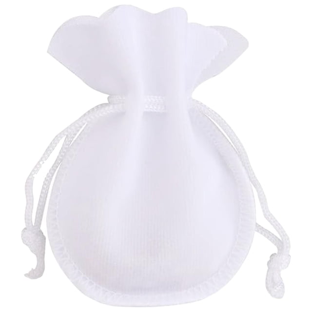 Bolsas Mini de Terciopelo VelvtyWhite 1Pza Blanco 7x9cm Terciopelo Bolsa en Forma de Calabaza.