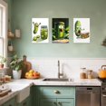thumbnail image 3 of ZHONGYUTONG 3 Pieces Funny Kitchen Wall Art Picture Frame Whimsical Pickle Canvas Prints Food Posters Humorous Vegetable Fruit Painting Dining Room Decor (11.00" x 14.00" x 3PCS), 3 of 5