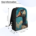 thumbnail image 4 of Honeii Blue Watercolor Duck Print Laptop Backpack for Work, College, Travel, Daily Backpacks for Men Women, Sport Rucksack,Computer Bag, 4 of 8