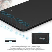 XP-Pen Deco mini7W 177.8 x 111.1mm Wireless Graphic Tablet, 8192 Pressure Sensitivity, Black