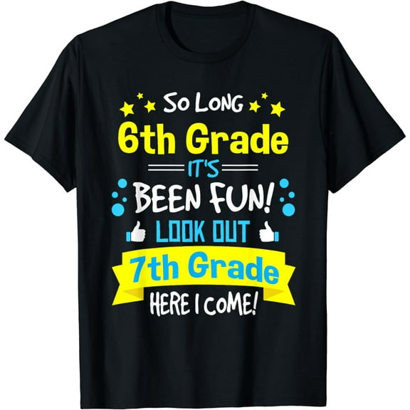 Kids So Long 6th Grade Graduation Here I Come 7th Grade T-Shirt