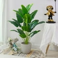 thumbnail image 6 of 1pc Artificial Plants Large Tropical Palm Tree Fake Banana Plants Leaves Real Touch Plastic Monstera For Home Garden Party Decor, 6 of 6
