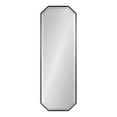thumbnail image 5 of Kate and Laurel Rhodes Modern Full Length Octagon Wall Mirror, 16 x 48, Black, Decorative Glam Geometric Wall Accent, 5 of 7