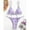 I-Purple, variant on 2025 Women Bandeau Bandage Bikini Women Swimsuit Size 16 Set Push-Up Brazilian Swimwear Bathing Suit Top Large Chest Beachwear