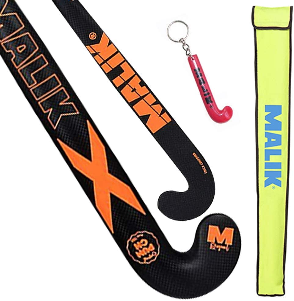 Malik Field Hockey Stick Punch X-Treme Design Carbon Aramid Glass Fiber 37.5" 