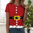 thumbnail image 2 of Drie Christmas Women T Shirt Womens T Shirt Fall Tops Short Sleeve Fashion School Teachers Clothes 2025 Vacation Trendy ,L, 2 of 6