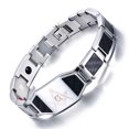thumbnail image 2 of Brazalete de energía de terapia para hombres, pulsera magnética de germanio, brazalete de Salud de acero inoxidable Bio japonés, 56, 2 of 5