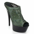 thumbnail image 2 of Ellie Shoes E-609-Kamila 6 Sparkle Mesh Mule 11 / Green, 2 of 6