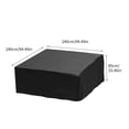 thumbnail image 1 of **Heavy-Duty Waterproof PVC Pool Table Cover with Grommets & Storage Bag - Fits 4-Seater Outdoor Furniture, Double Stitched, 8 Sizes Available**, 1 of 1