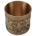 thumbnail image 2 of Miangastore Copper Tea Cup Golden 1Pcs 2.2x2.2x2.0in, 2 of 8