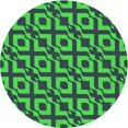 thumbnail image 1 of Ahgly Company Tapis Rond Lavable en Machine Intérieur Transitionnel Vert Lime, 5 Pieds Rond, 1 of 7
