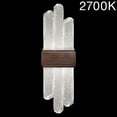 thumbnail image 2 of Sconce LIOR 2-Light Patinated Bronze 2700k Glass Polished Nickel Metal N FA-1235, 2 of 2