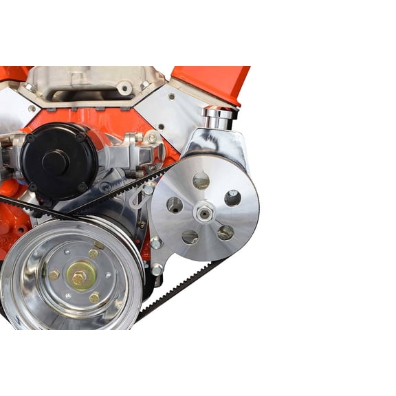 ICT Billet SBC Power Steering Bracket Pump Bracket Electric Water Pump Billet 350 Small Block