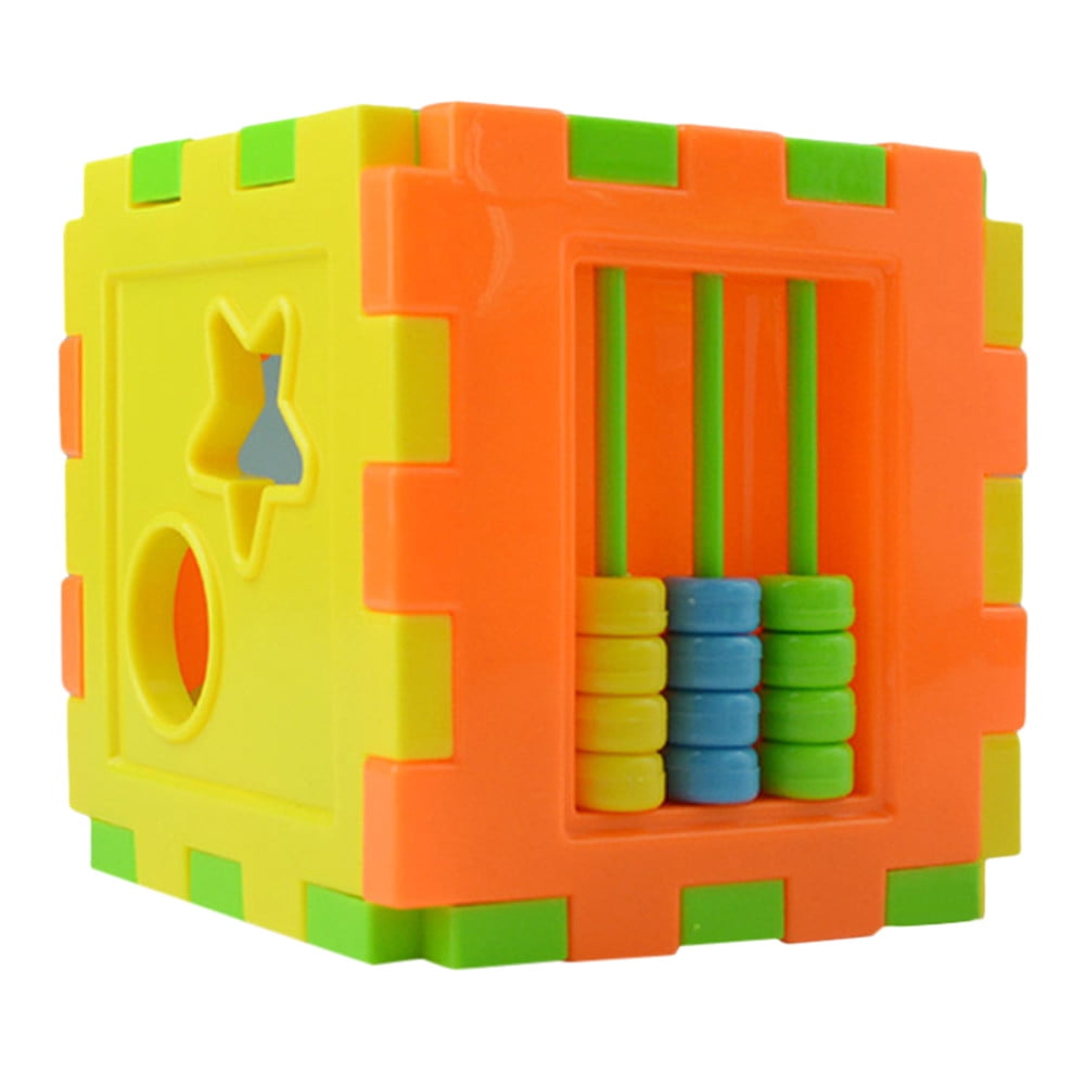 Plastic Puzzles Children Box Educational Kids Game Learning Baby Geometry Jigsaw