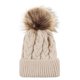 thumbnail image 5 of Conjunto de madre e hijo de lana con flores de cáñamo, gorro tipo jersey, gorro estilo gorra de béisbol con pelo de flores de cáñamo, 5 of 6