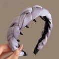 thumbnail image 6 of CREATITOY 1 Pc Fabric-Wrapped Teeth Wave Headband - Non-Slip Design, Daily Hair Styling Party Accessory for Women, 6 of 6