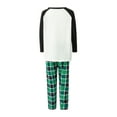thumbnail image 5 of Spewahor Family Matching Pajamas Christmas Tree Print Long Sleeve Tops and Stretch Casual Plaid Pants Sleepwear, 5 of 10