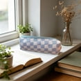 thumbnail image 6 of Checkered Cosmetic Bags, Make up Brushes Cases, Small Makeup Bag Purse, Travel Toiletry Zipper Pouch, for Women, 6 of 6