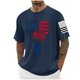 thumbnail image 1 of Tops para hombre, blusas y camisas de cuello redondo y manga corta para hombre, blusas casuales de cuello redondo con estampado de moda para hombre, blusas de cuello redondo y manga corta, camisas par, 1 of 5