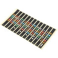 thumbnail image 3 of Guitar Fretboard Note Stickers, Fingerboard Decals Frets Fretboard Stickers Generous Design Wear Resistant  For Electric Guitars For Acoustic Guitars Black,Transparent, 3 of 8