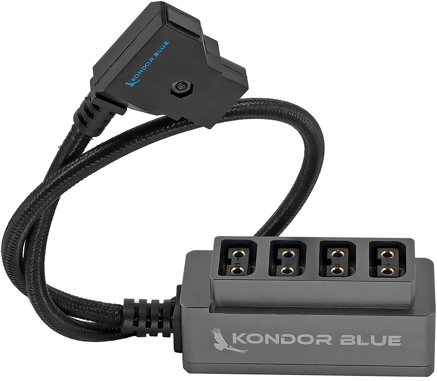 LANZYKU Elves III 12V P-Tap Splitter Mit Überspannungsschutz & Display – Profi Power Hub Für Kamera & Filmzubehör