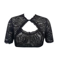 thumbnail image 7 of TAIAOJING Women Lace Crop Top 1PC Underwire Lingerie Lace Vest Elegant Dirndl Blouse Black Dirndl Blouse Lace Blouse For Oktoberfest Lingerie, 7 of 7