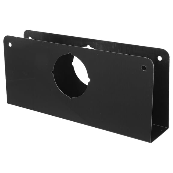LOLIPPYY Black Stainless Steel Door Knob Reinforcement Plate Cover for Strengthening Door Locks and Deadbolt Security